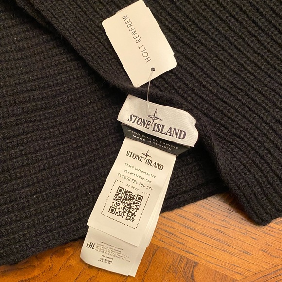 BRAND NEW WITH TAGS STONE ISLAND GEELONG WOOL SCARF - Picture 10 of 13